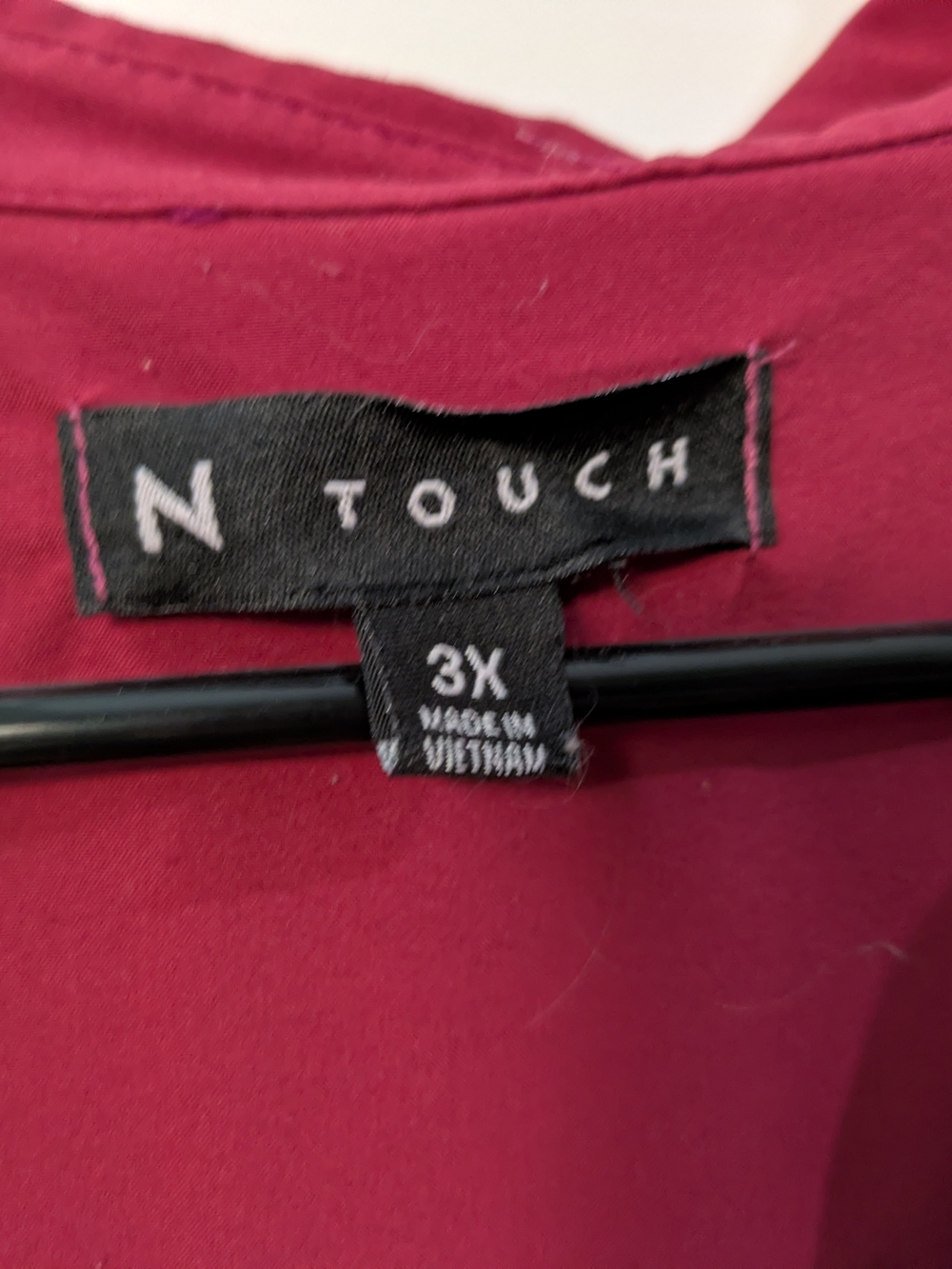 🔴3/$15 N Touch Berry Red Button-Front Tunic Shirt - Picture 2 of 12